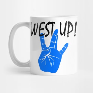 WS UP! blue 3 Mug